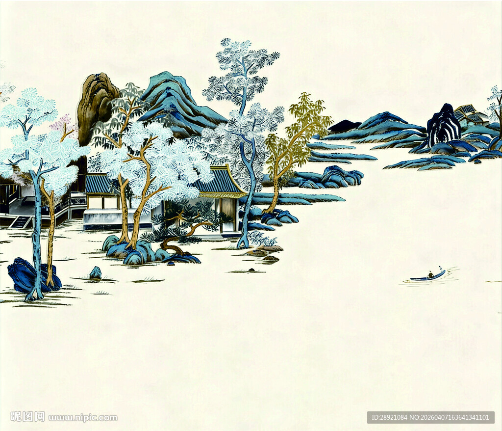 水墨山水古风画境