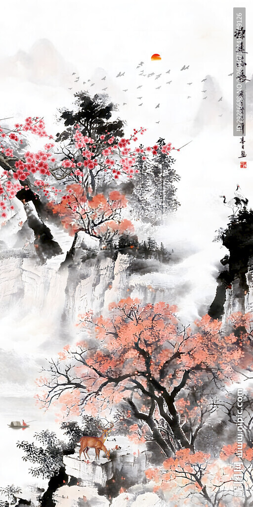 源远流长玄关画