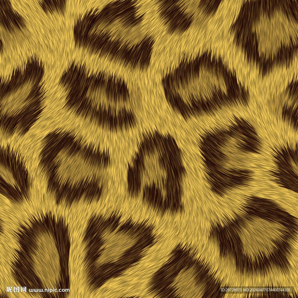 豹纹图案纹理背景图