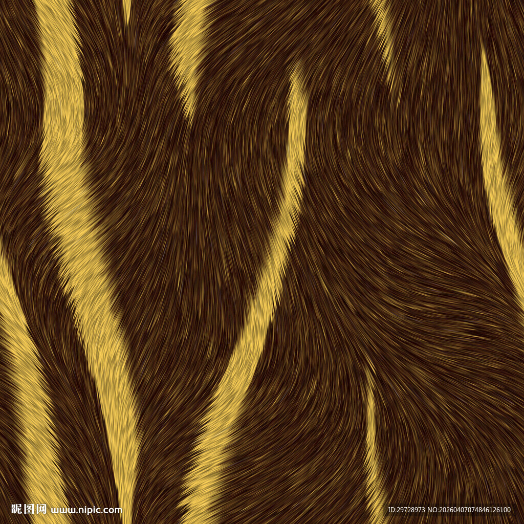 虎纹皮毛纹理图案