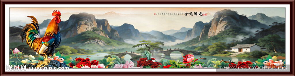 巨幅山水风景画