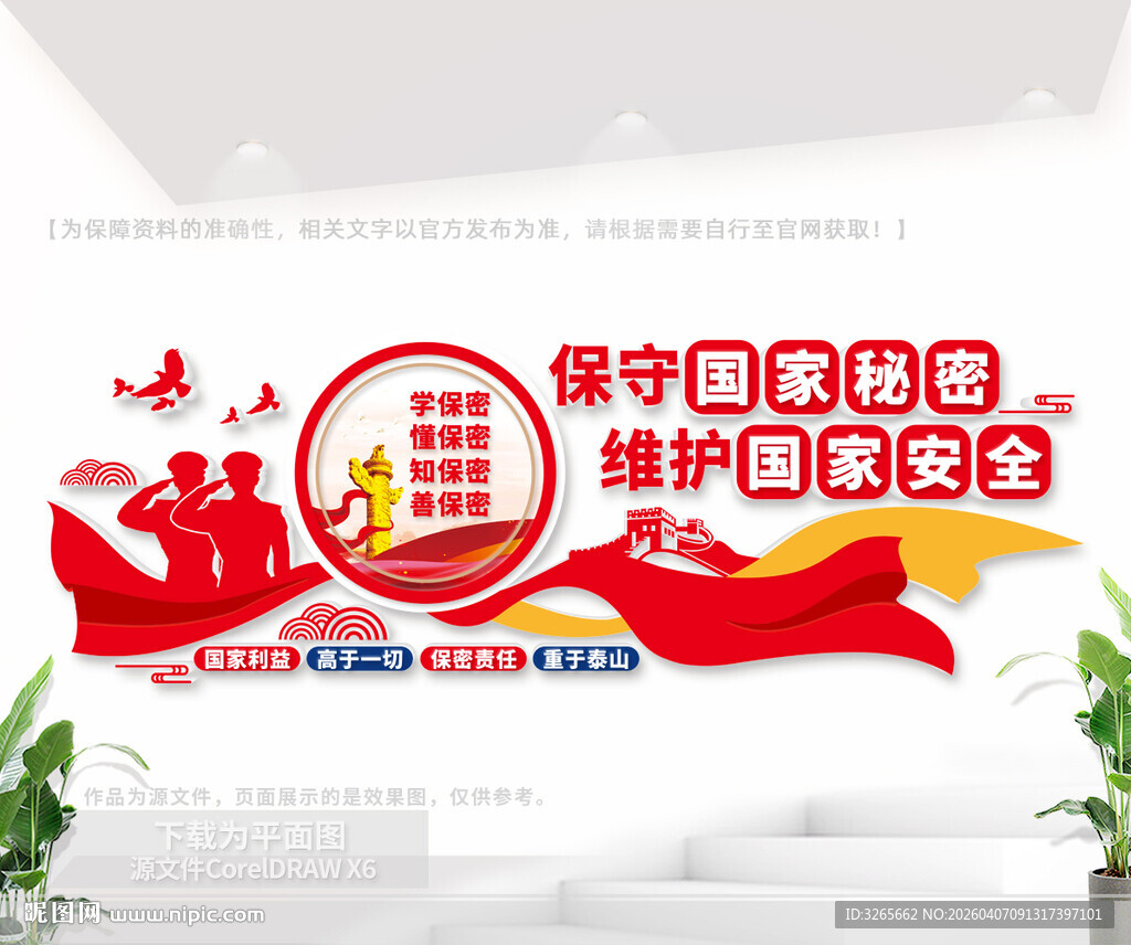 保密宣传知识文化墙