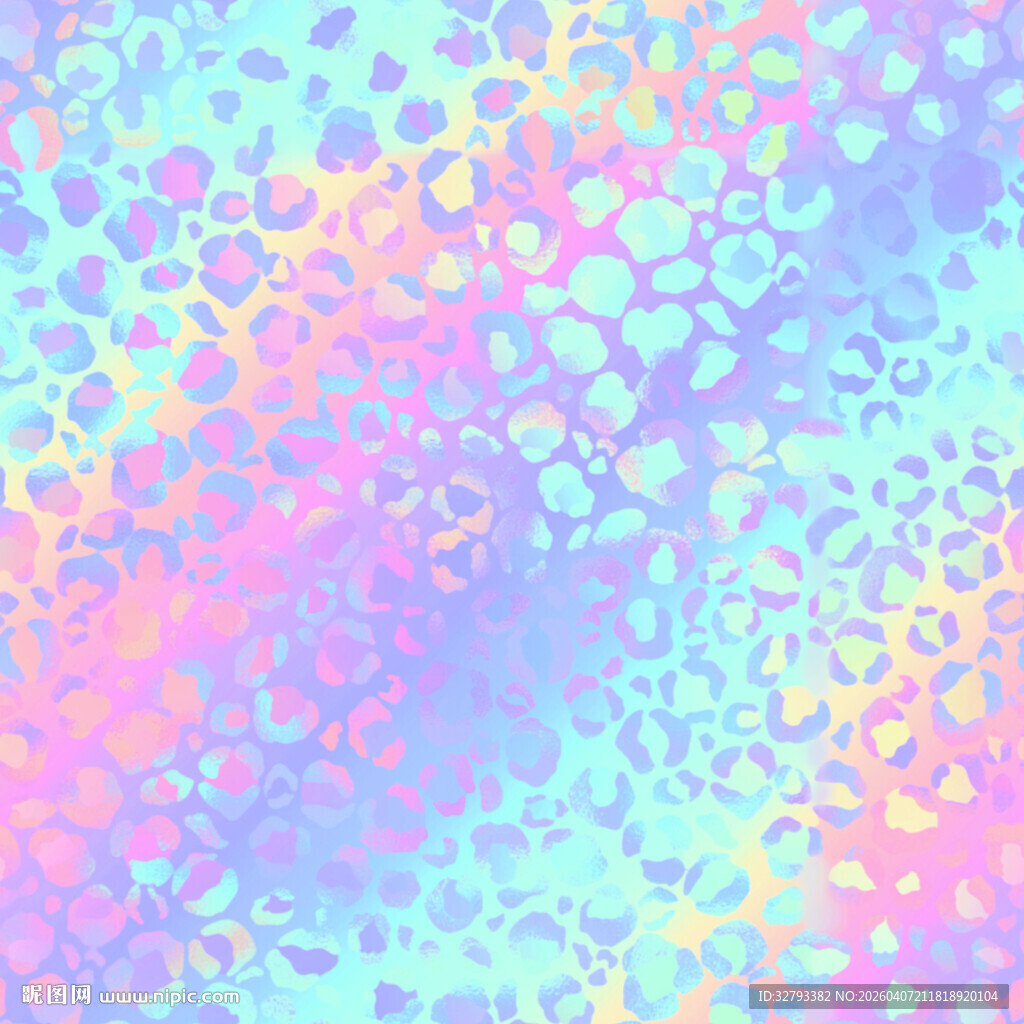 梦幻多彩渐变抽象图案