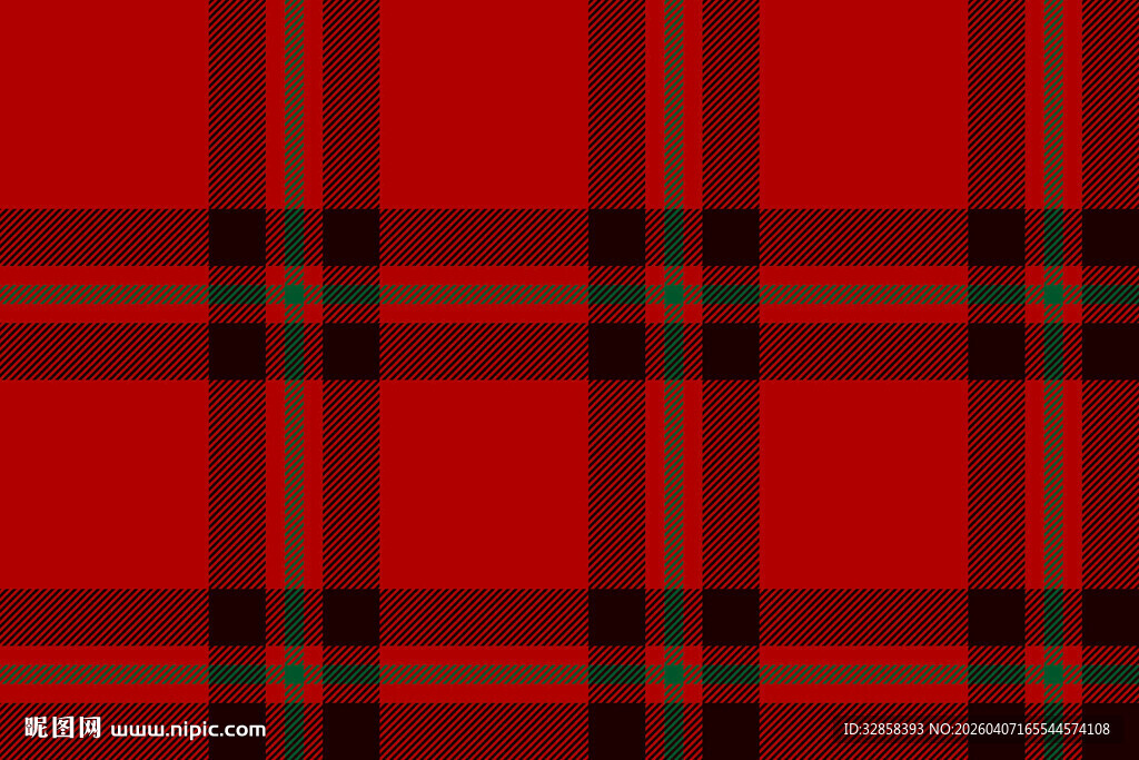 红色格子图案背景