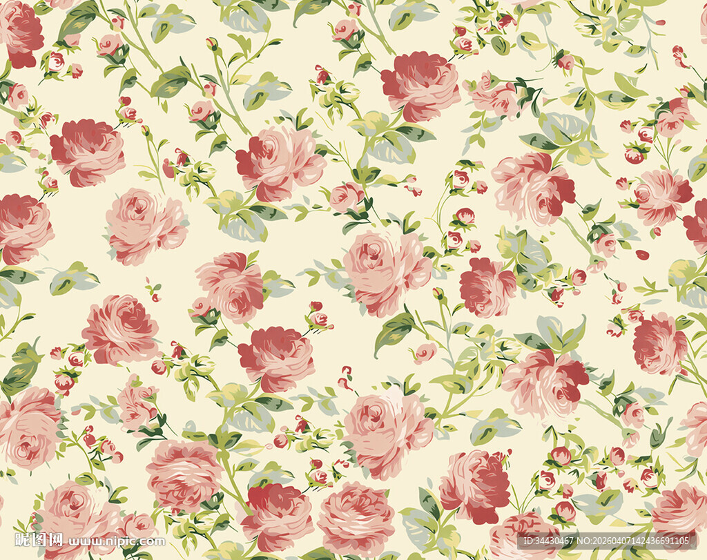 粉色花卉图案背景