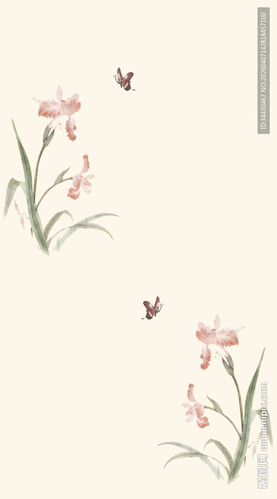 中式花鸟图雅致清新意境