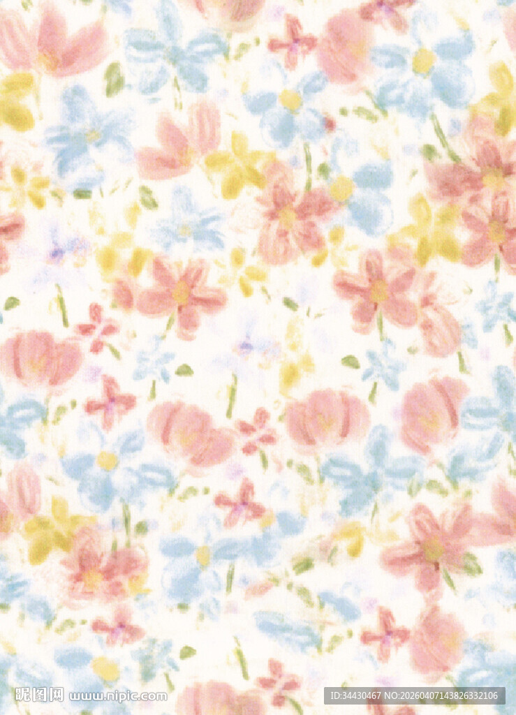 粉色花卉图案背景纹理