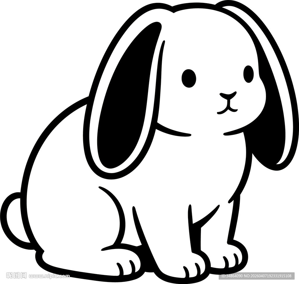 可爱卡通小兔子形象