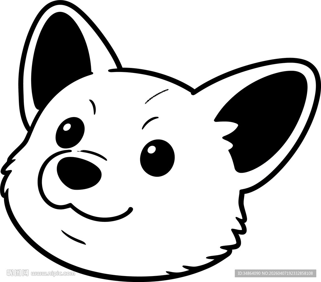 可爱卡通小狗头像