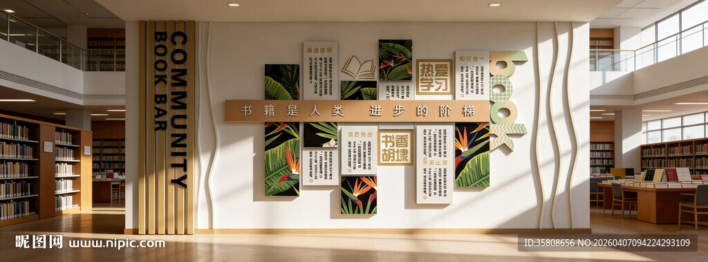 图书馆文化墙