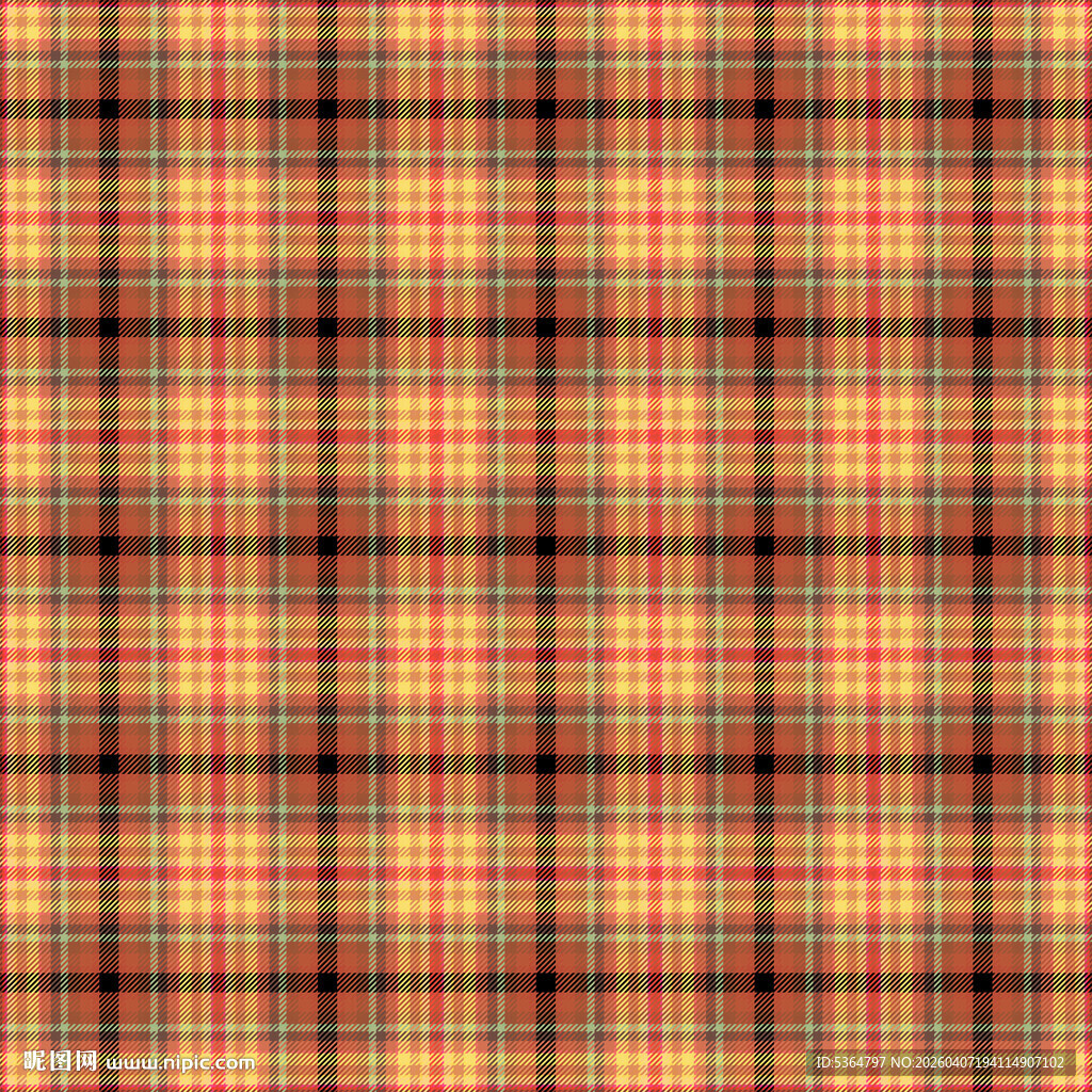 橙棕色格子纹理图案