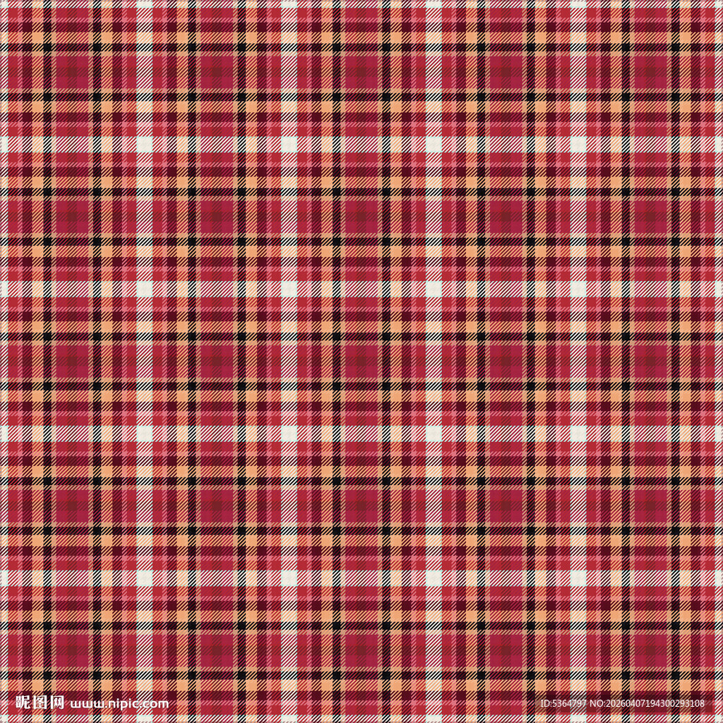 红色格子纹理图案背景