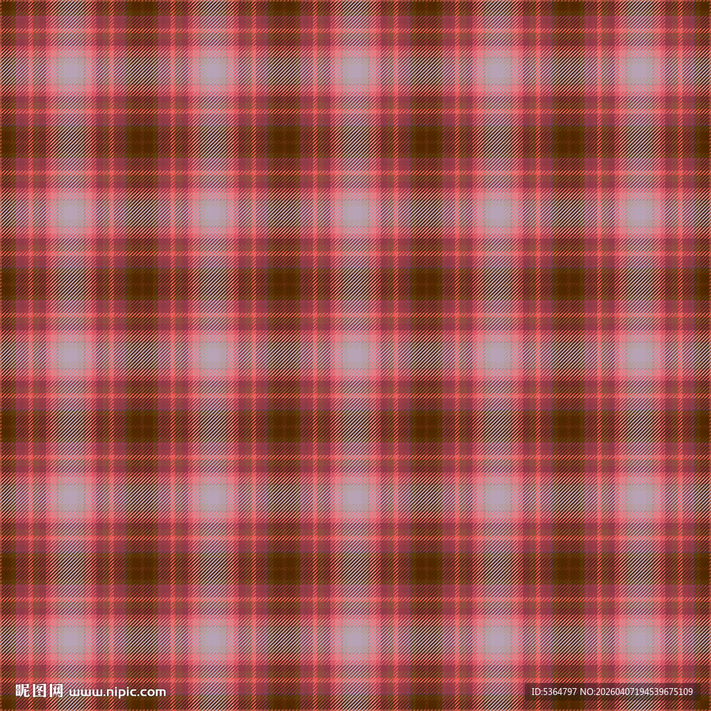 红色格子纹理图案