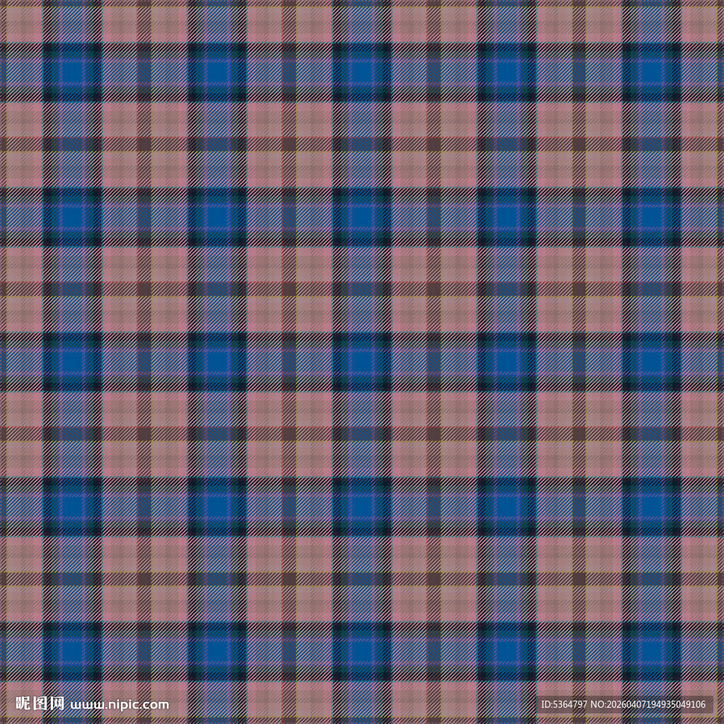 蓝棕格子图案背景