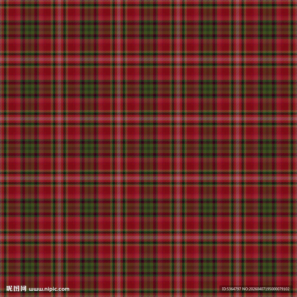 红色格子纹理图案