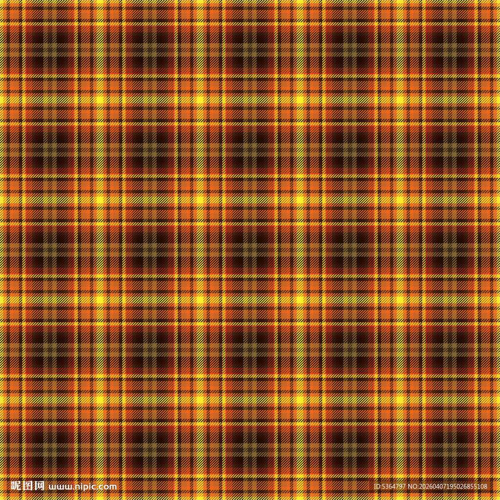 黄黑格子纹理图案