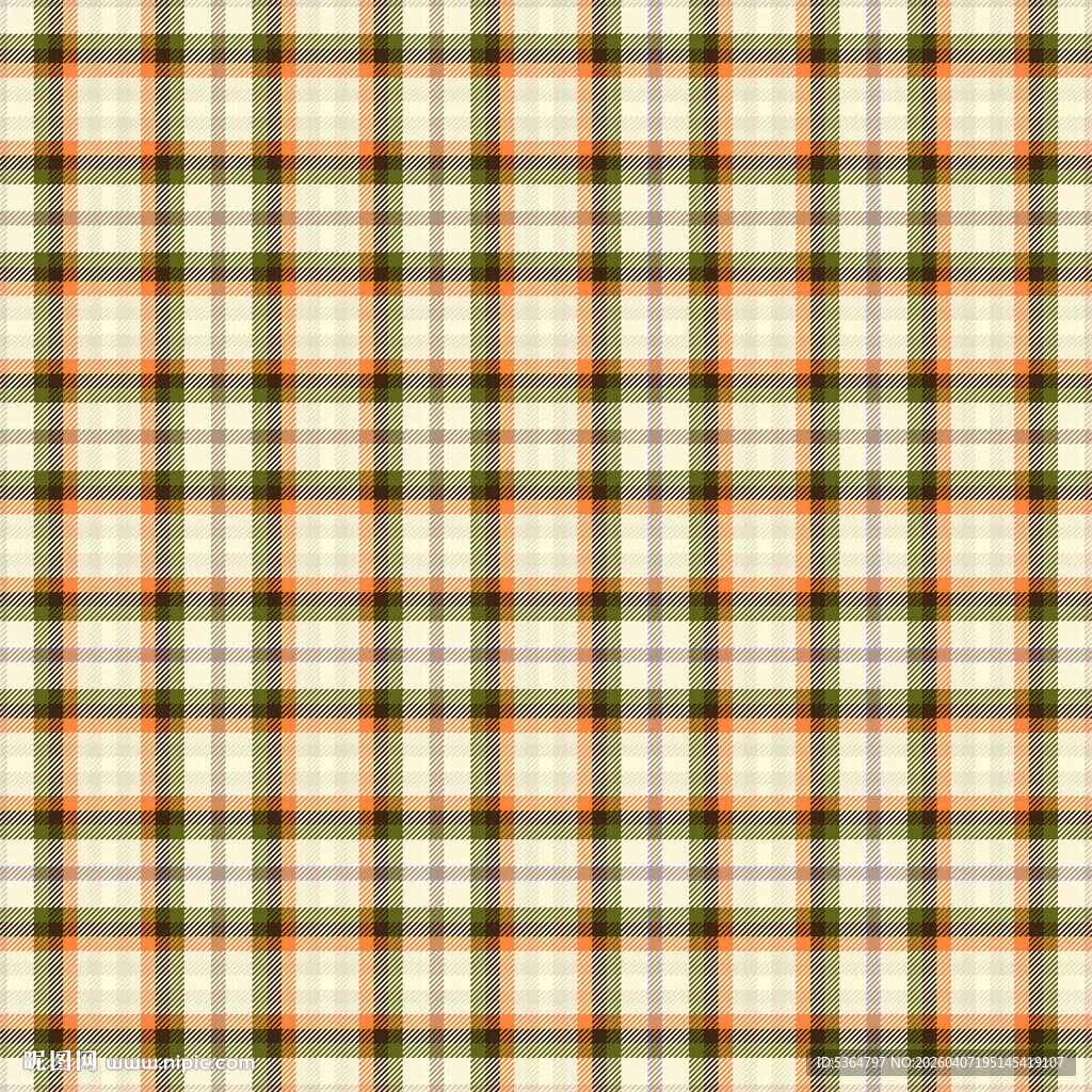 橙黑格子图案纹理背景