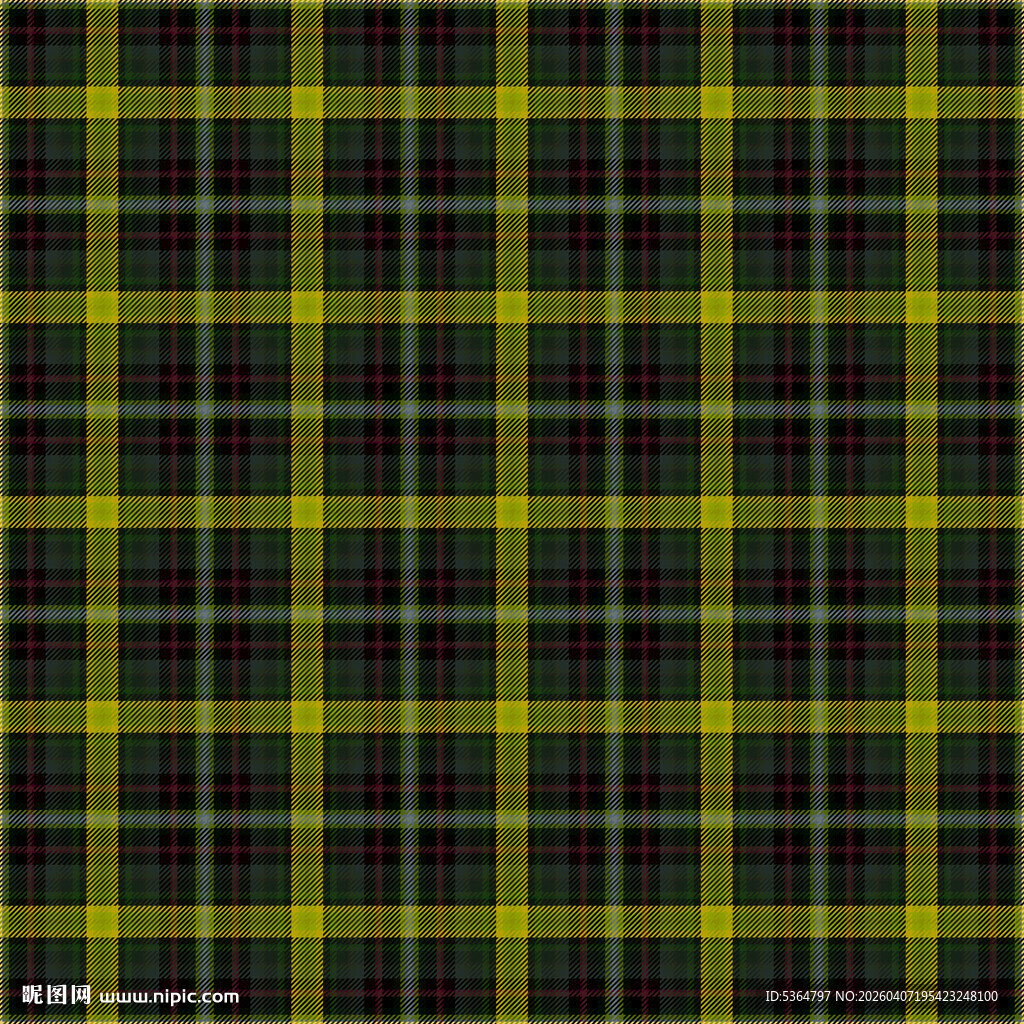 黄绿黑格子图案背景