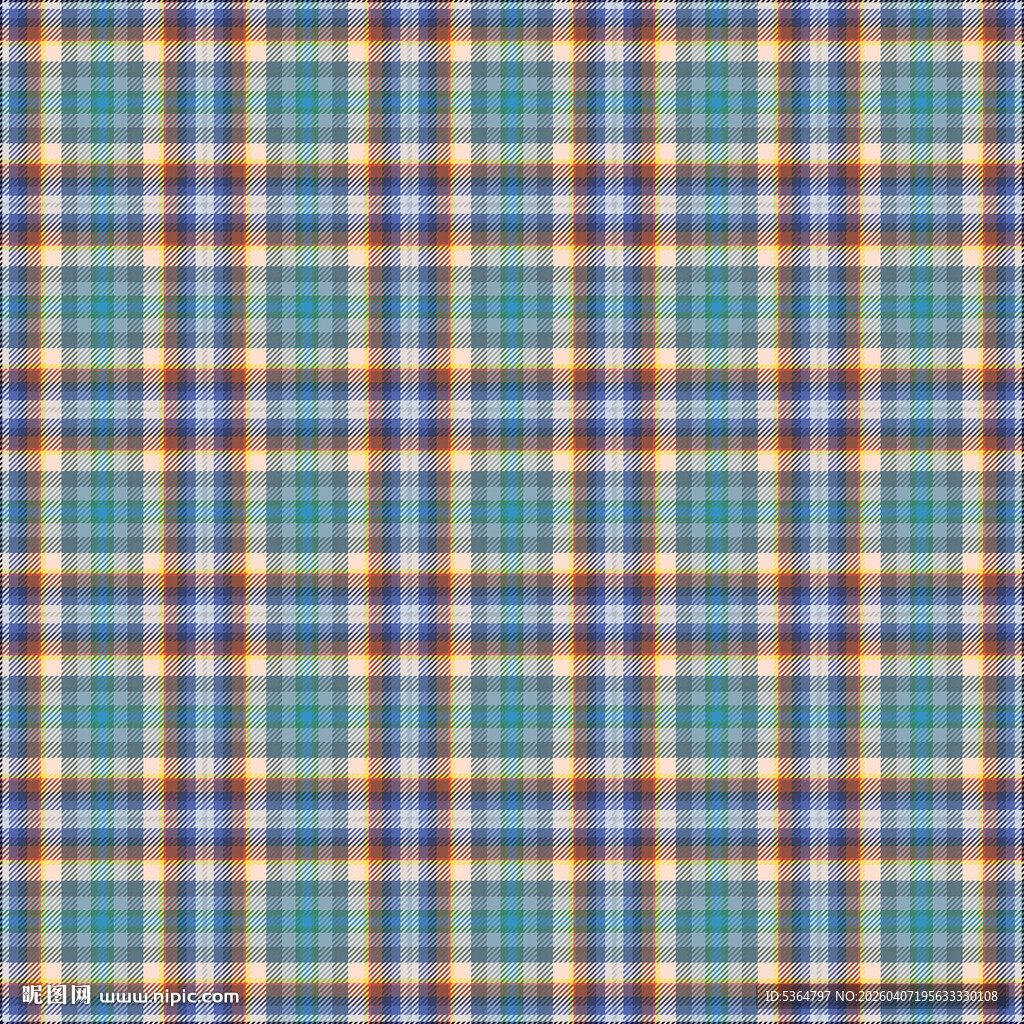 彩色格子纹理图案