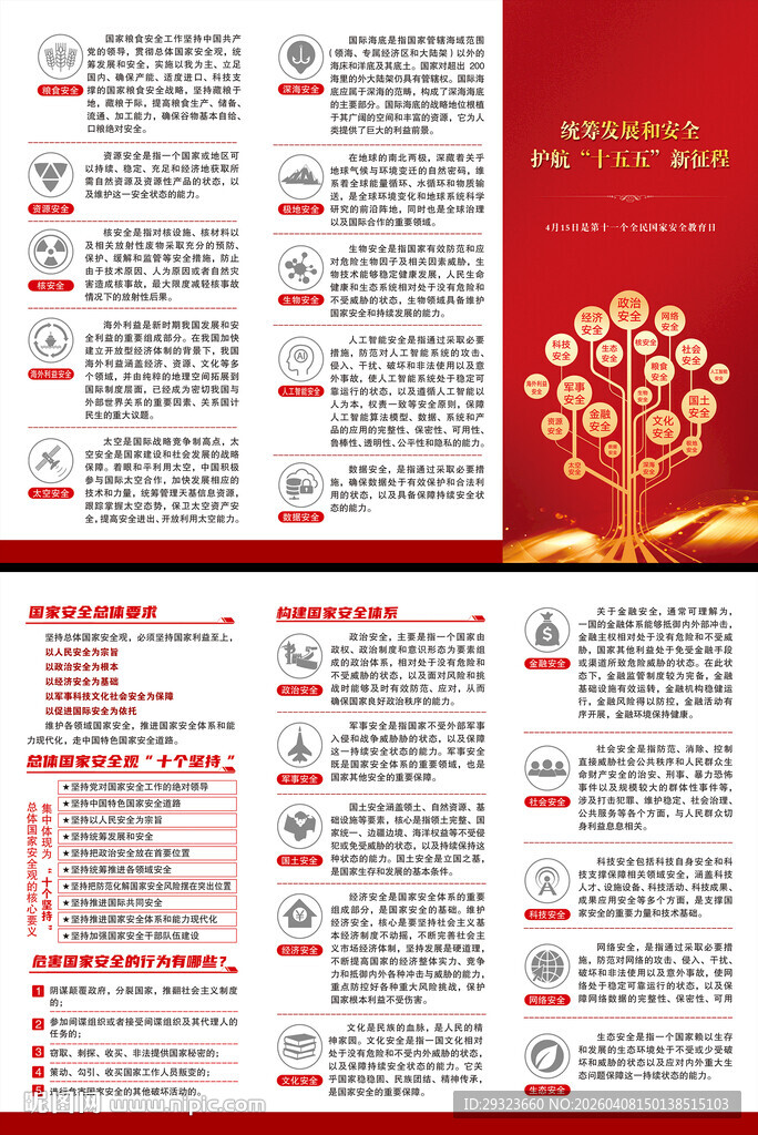 全民国家安全教育日三折页