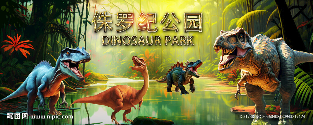 恐龙乐园背景墙