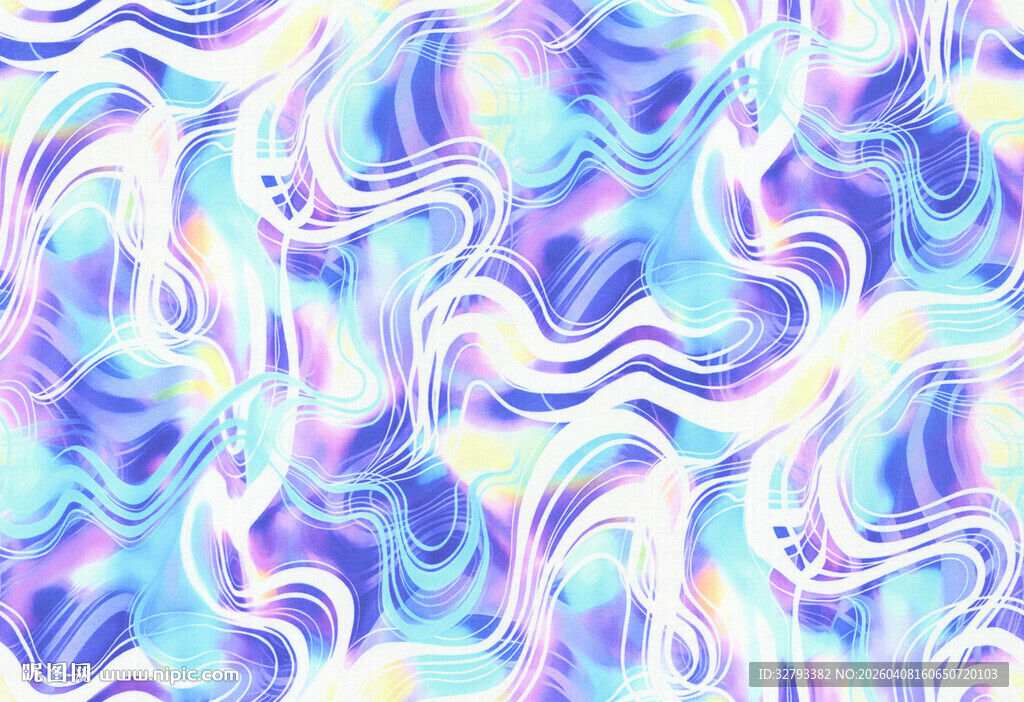 梦幻渐变流体纹理图案