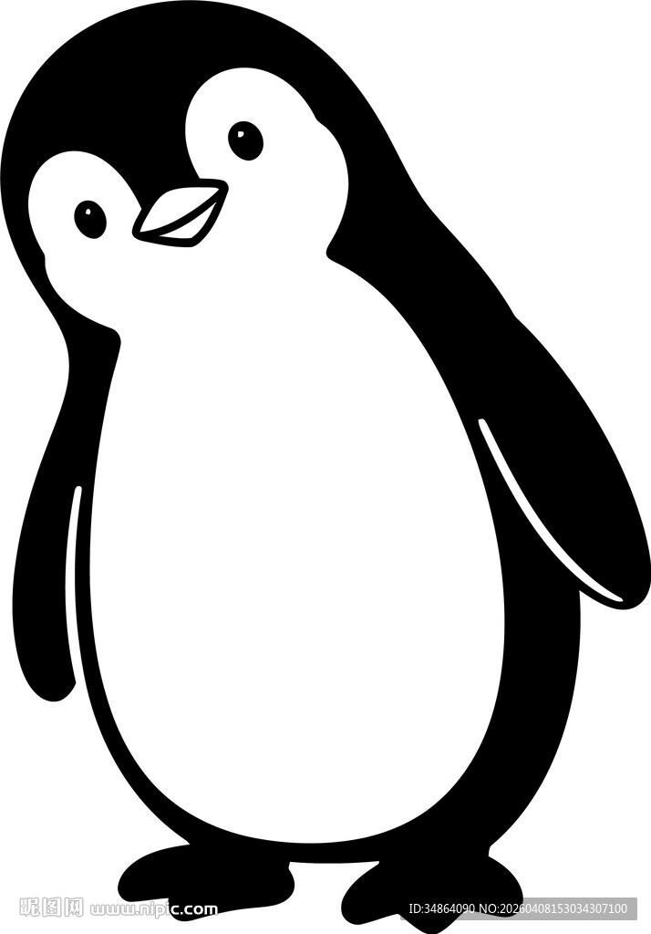 可爱卡通企鹅形象