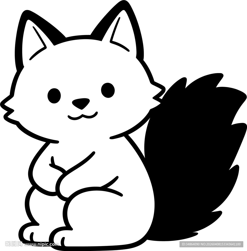 可爱小狐狸卡通形象