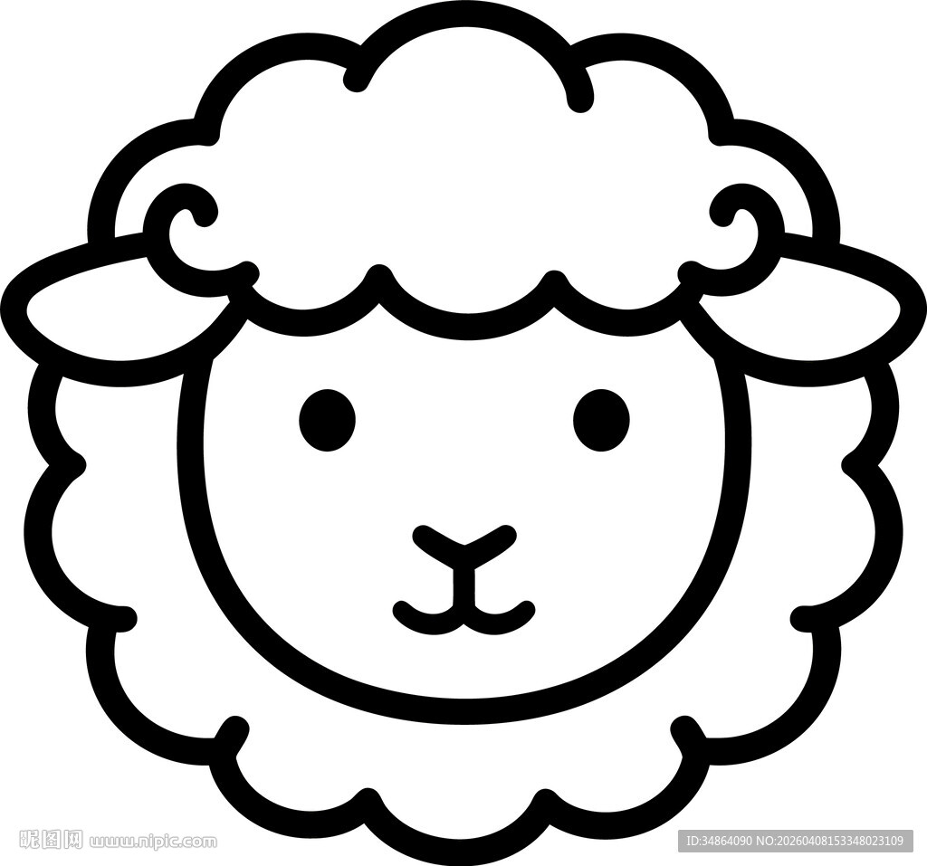 可爱绵羊头像