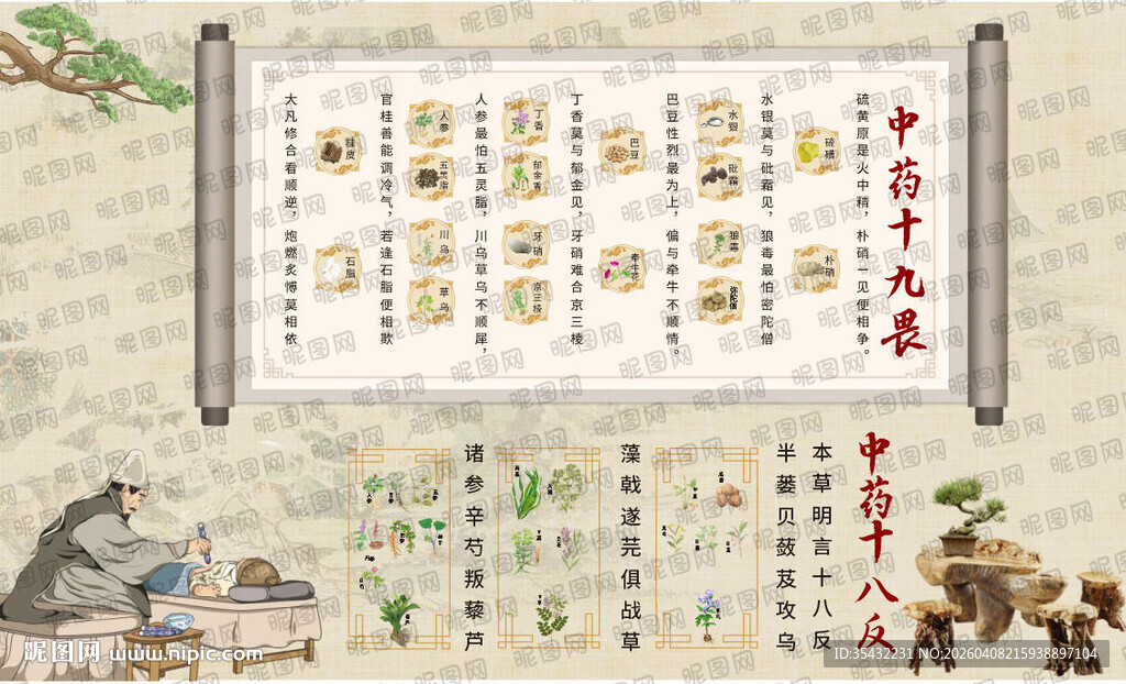 中药十八反十九畏