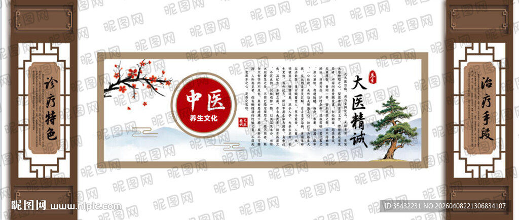 中医药文化背景墙