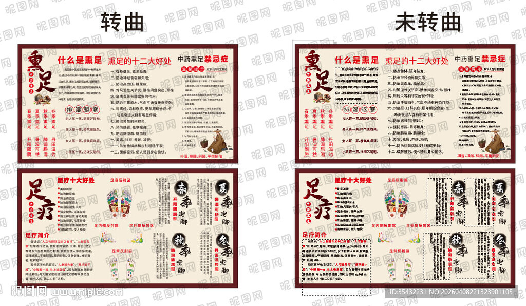 足疗展板