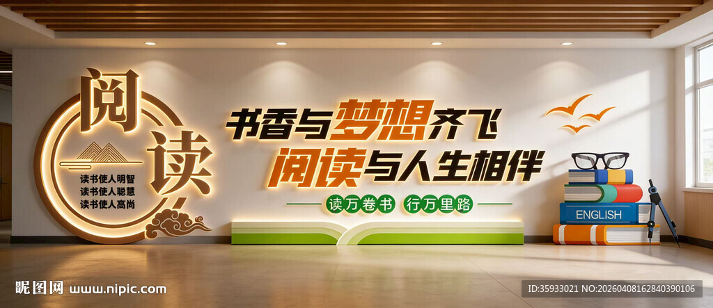 阅读文化墙