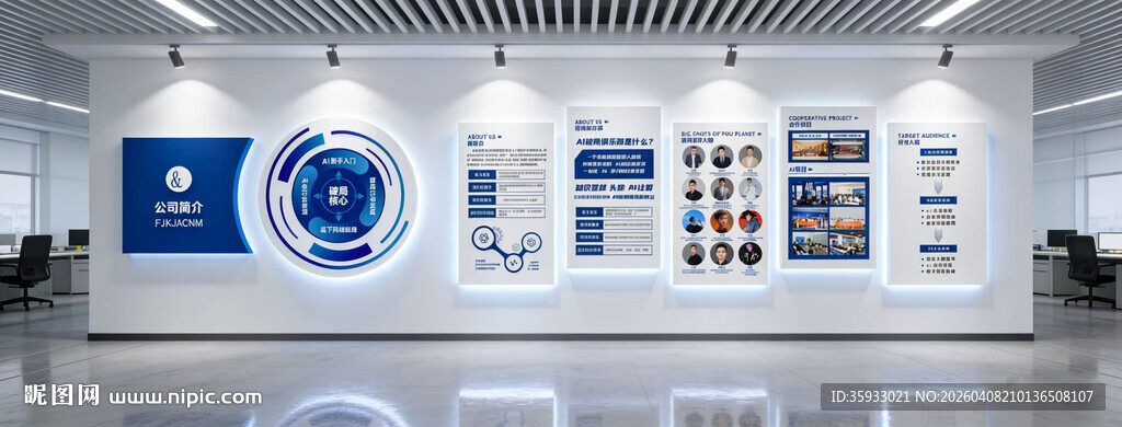 智能科技企业文化墙