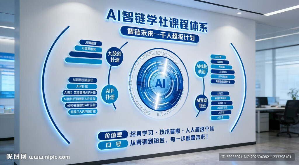 AI科技文化墙