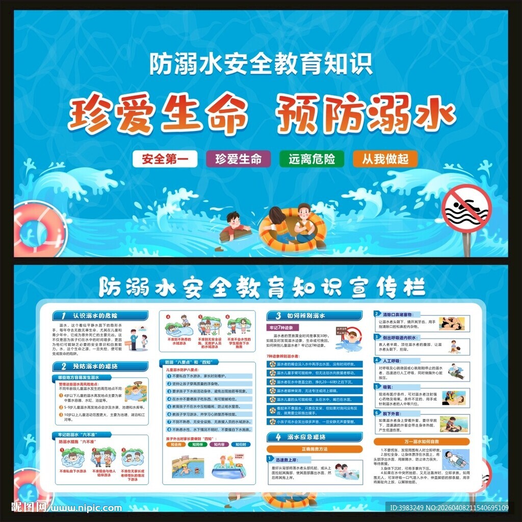防溺水安全教育知识宣传栏