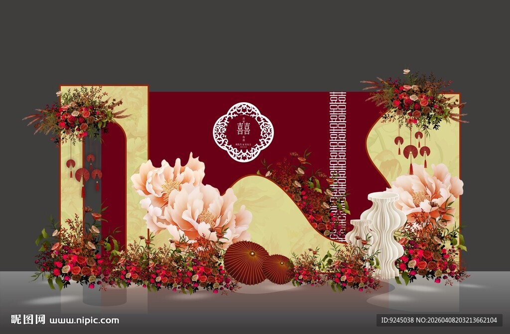 中式婚礼场景布置装饰