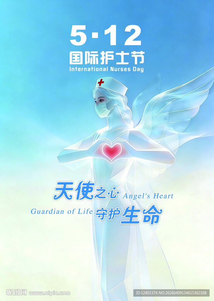 512国际护士节白衣天使海报