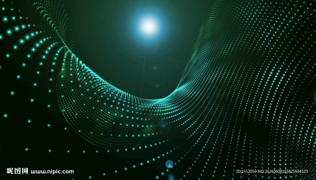 科技感抽象粒子流动背景