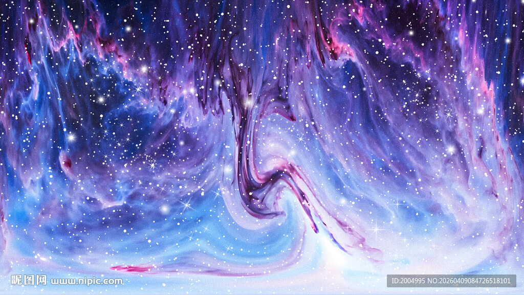 唯美抽象星空装饰画