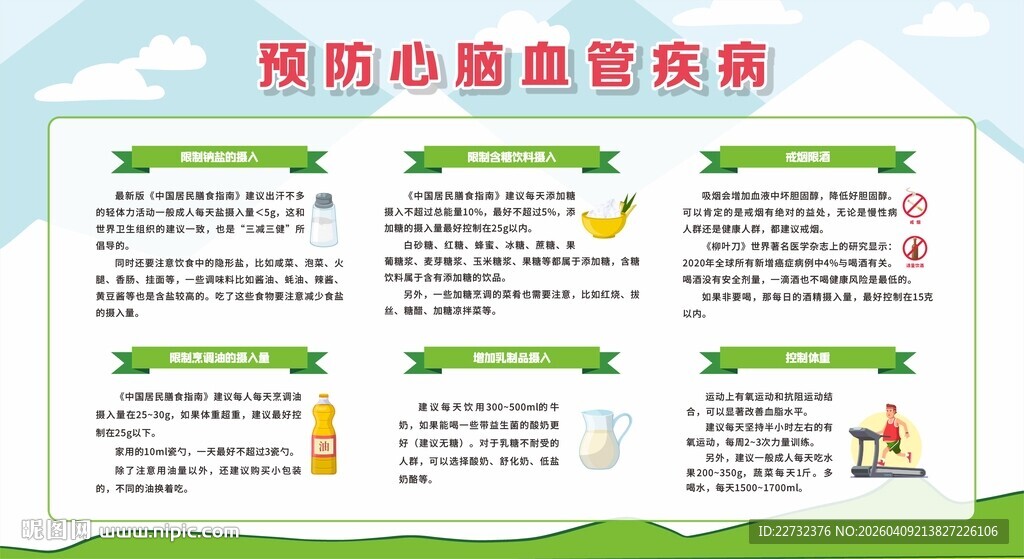 预防心脑血管疾病知识