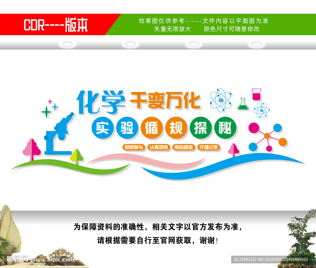 化学实验室文化墙