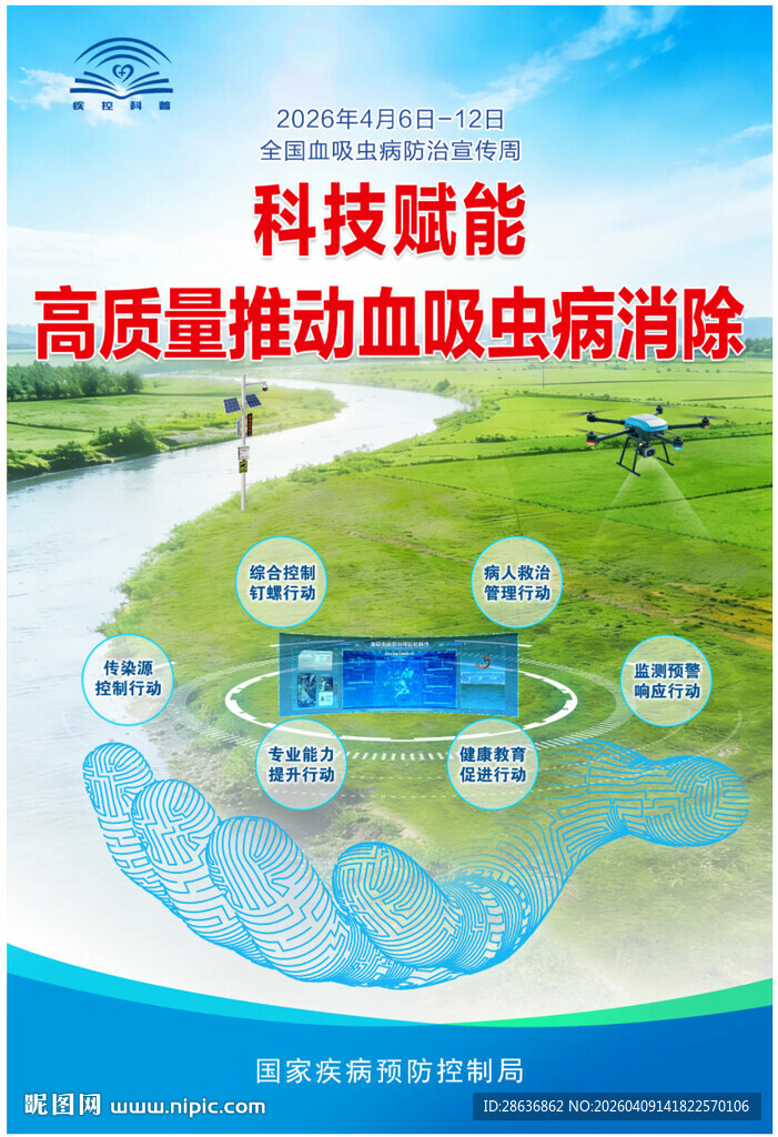 全国血吸虫病防治宣传周海报