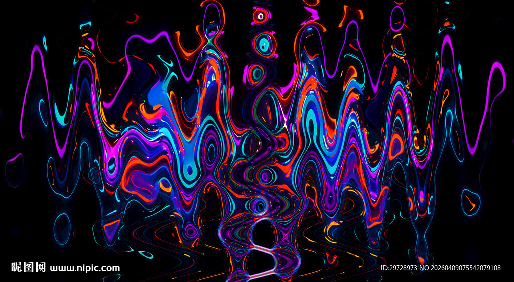 炫彩抽象ktv酒吧图案艺术