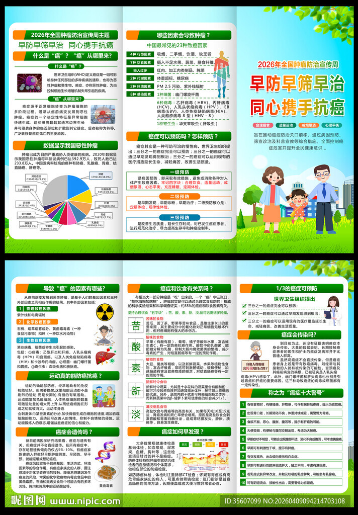 2026肿瘤防治三折页