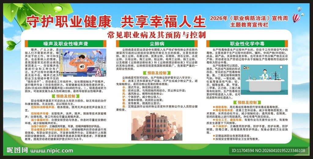 职业病防治法宣传周宣传栏