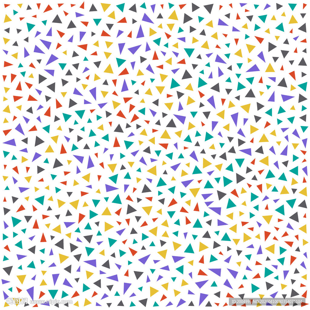 多彩几何三角形排列图案背景