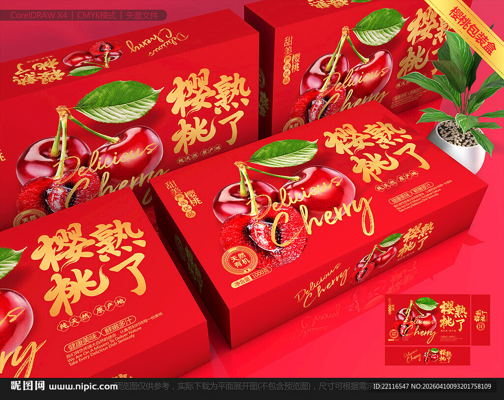 樱桃包装 车厘子礼盒