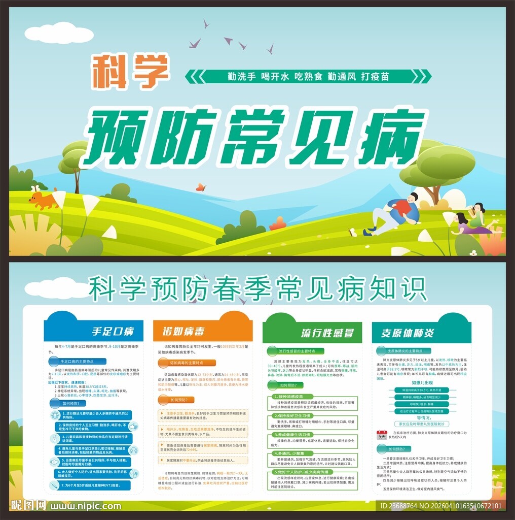 春季科学预防常见病宣传