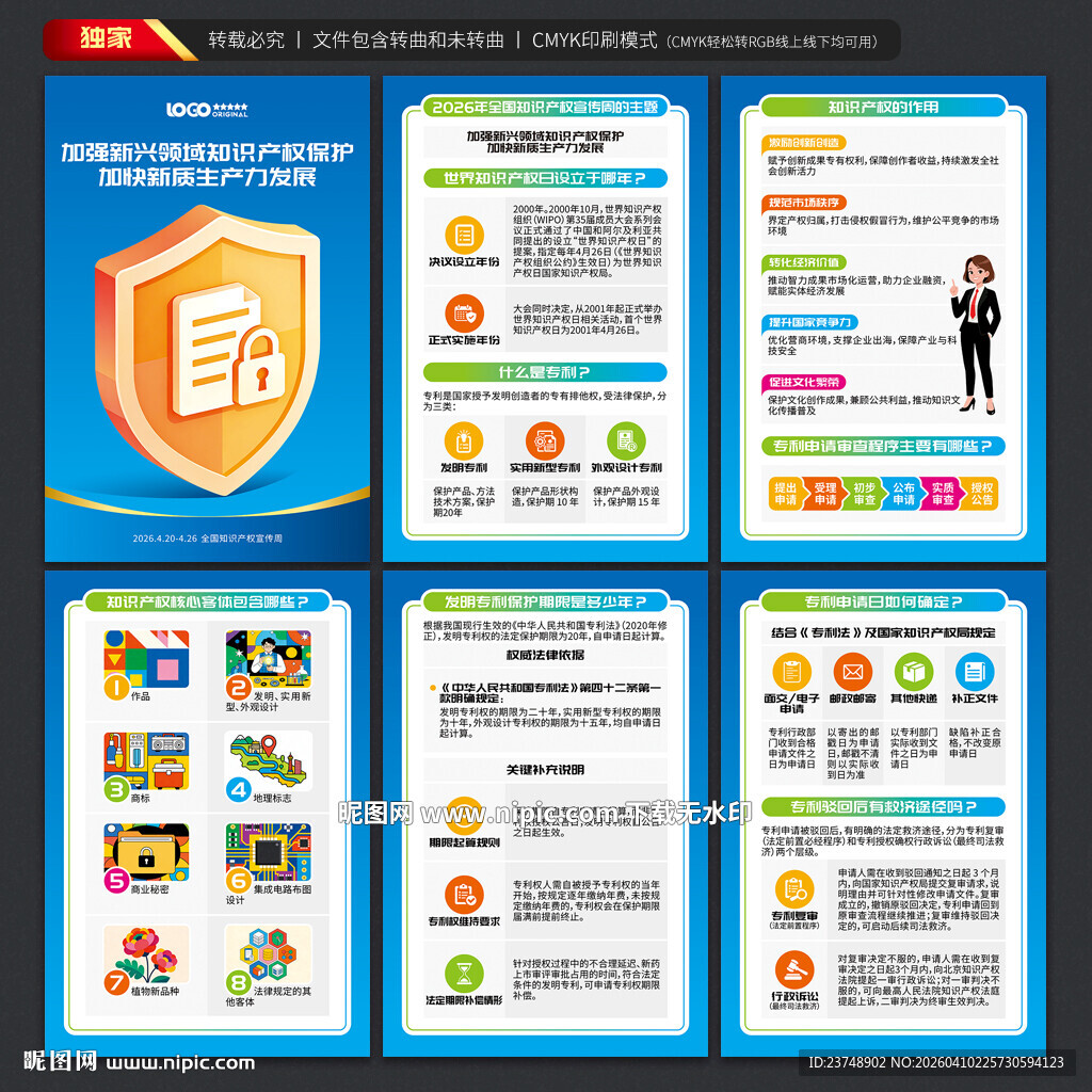 全国知识产权宣传周海报